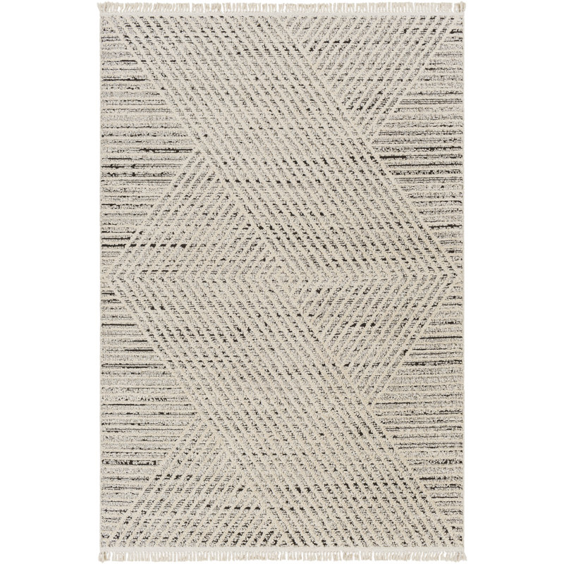 Tapis taupe Casein Oliver Diamond, Rectangle 8 pi x 10 pi