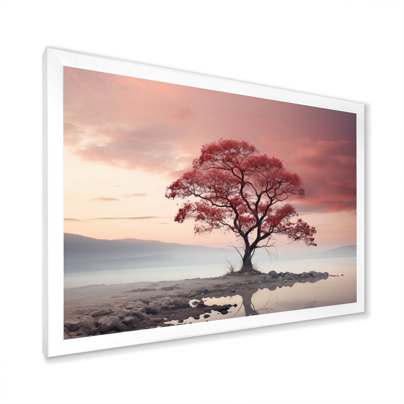 «Sky Ephemeral Glow» sur toile, H 30 po x l 40 po x P 1,5 po, Cadre simple blanc