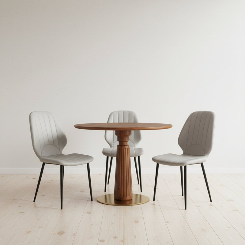 Ensemble de table de salle à manger, Gris