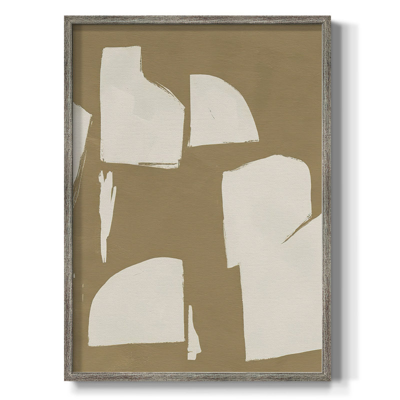 Impression encadrée ChunkyAb AbstractIV - bois massif, H 15 po x l 12 po