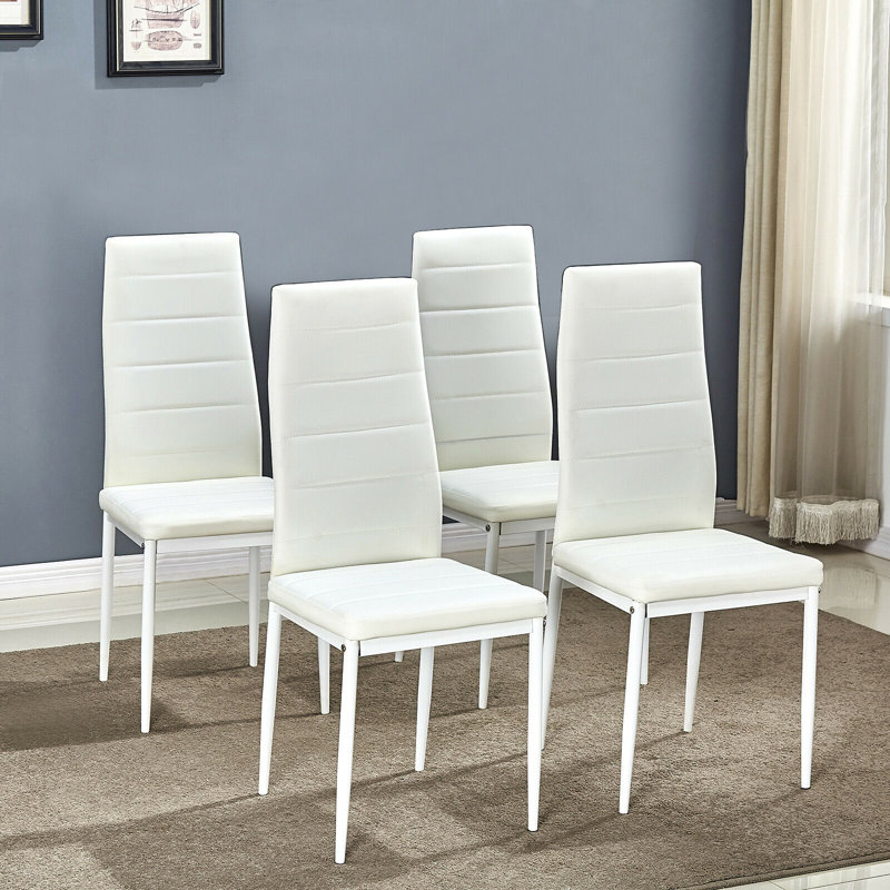 Althia Upholstered Dining Chair, White
