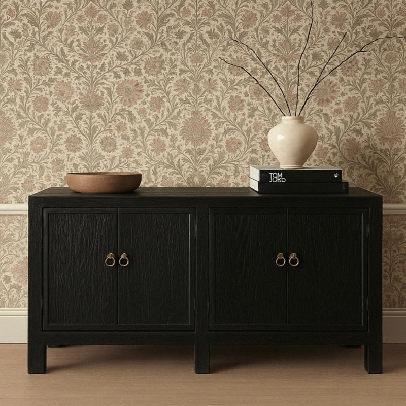 American-style retro minimalist sideboard, 33.4" H x 63" W x 17.7" D