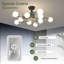 Ventilateur de plafond 39 po avec 10 lumières DEL Arcibaldo
