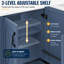 Meuble-lavabo simple autoportant 48 po avec plateau en céramique, tablette réglable, rangement pour porte et barre à serviettes latérale 48 po-1322726187