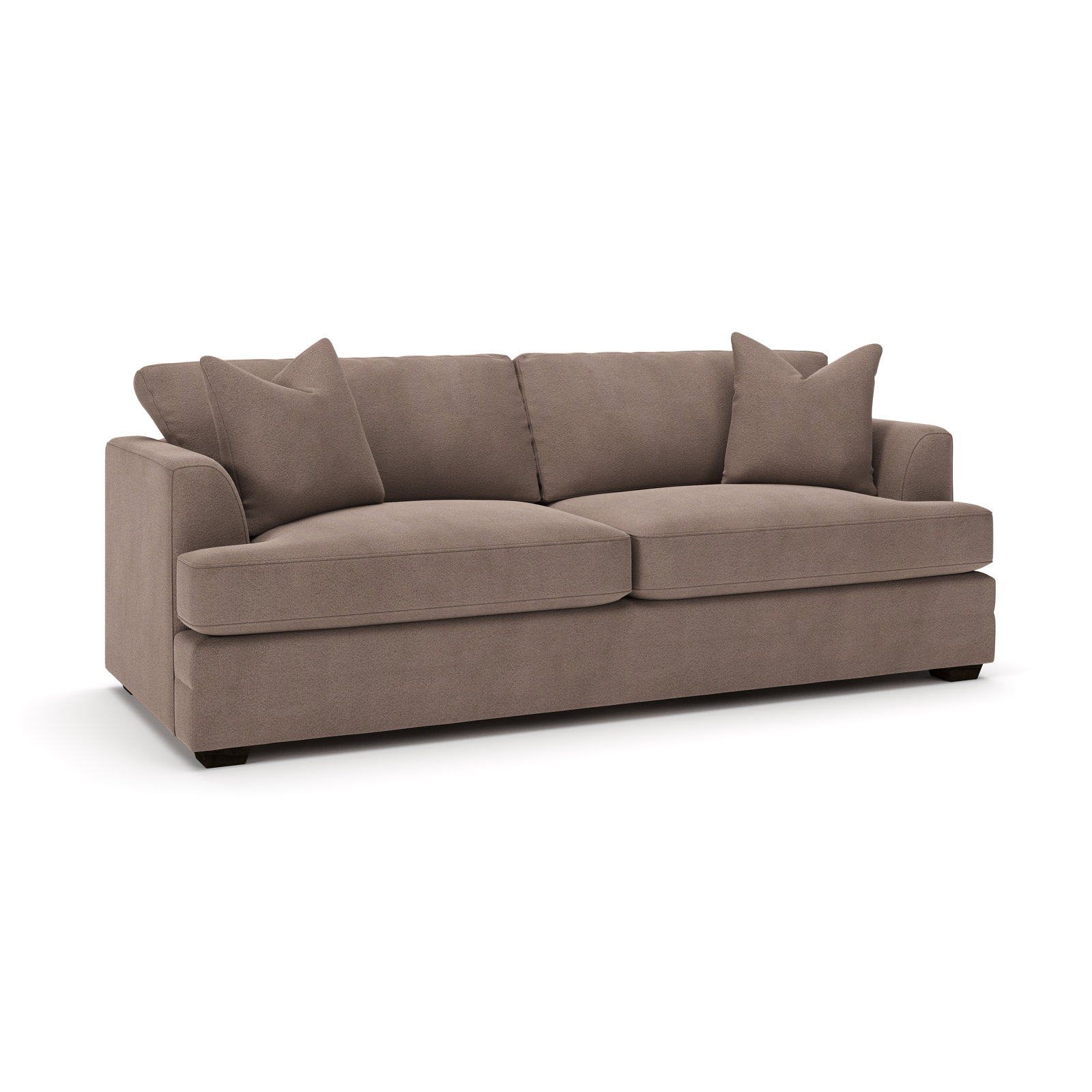 Edan 92" Cotton Sofa Bed, Bella Cocoa Performance Velvet