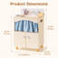  Armoire de cuisine jouet Aslee avec évier réaliste et robinet, évier de cuisine interactif avec eau courante, activités de nettoyage et de rangement pour enfants