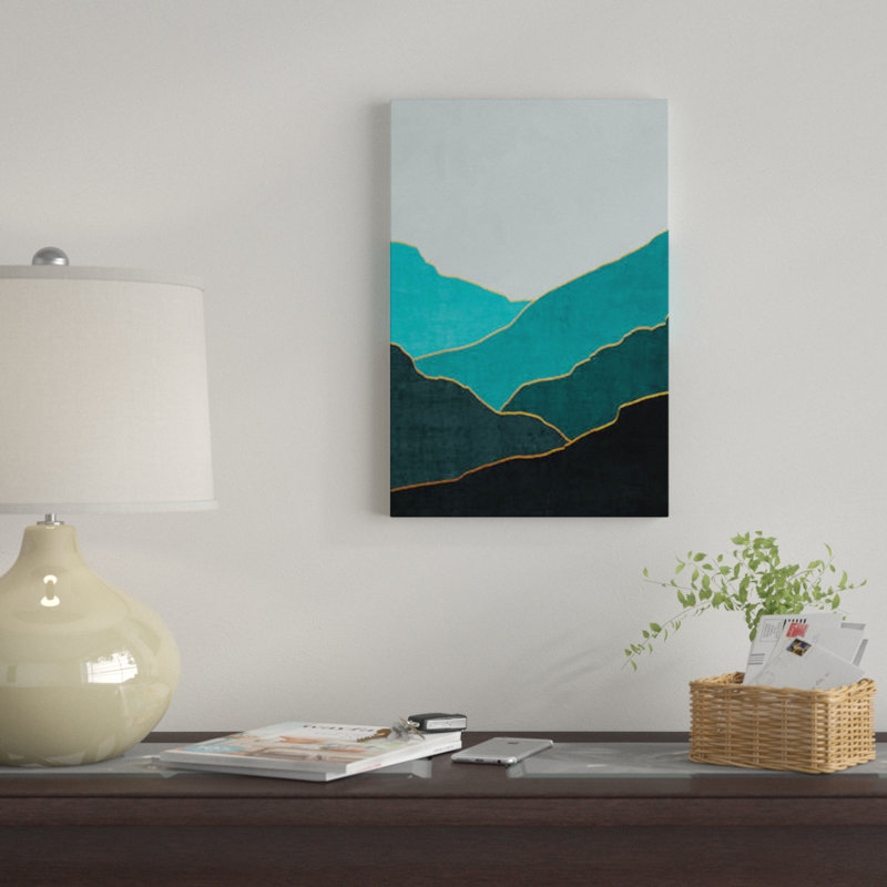 «Minimal Landscape IV», impression sur toile, H 12 po x l 8 po x P 0,75 po, Toile tendue, Pas de tapis