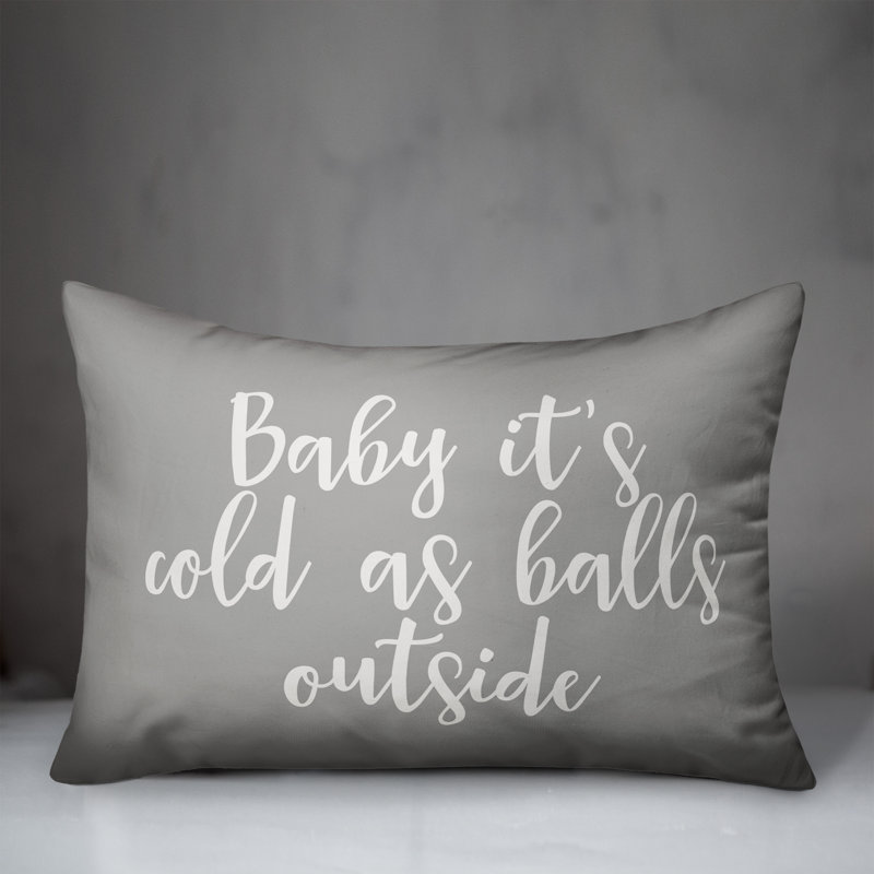 Reversible Throw Pillow, Gray