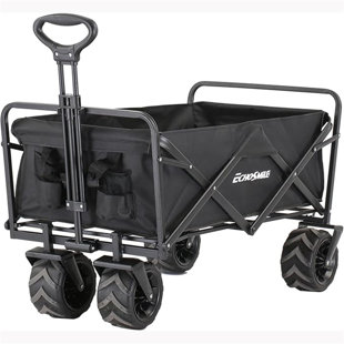 Echosmile 7 Cu. Ft Metal Garden Cart