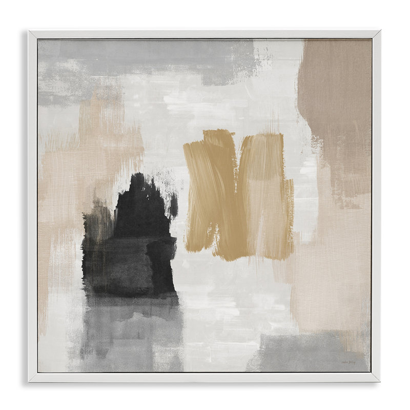 Estampe numérique abstraite brossée au pastel doux, design par Amber Sterling, H 12 po x l 12 po