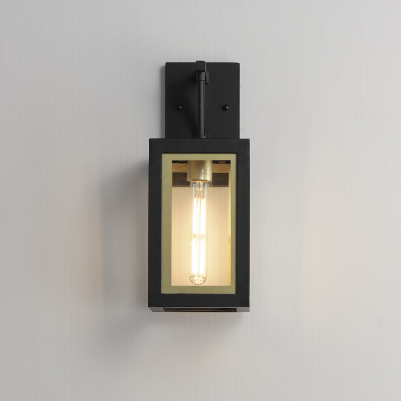 Aluminum Wall Light, Black/Gold