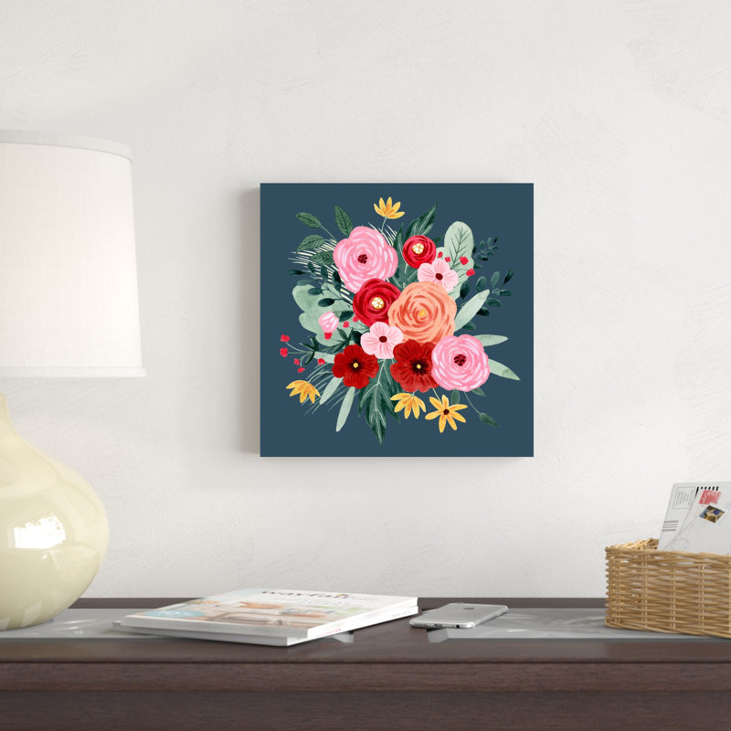 Bouquet de cœurs doux I, H 12 po x l 12 po