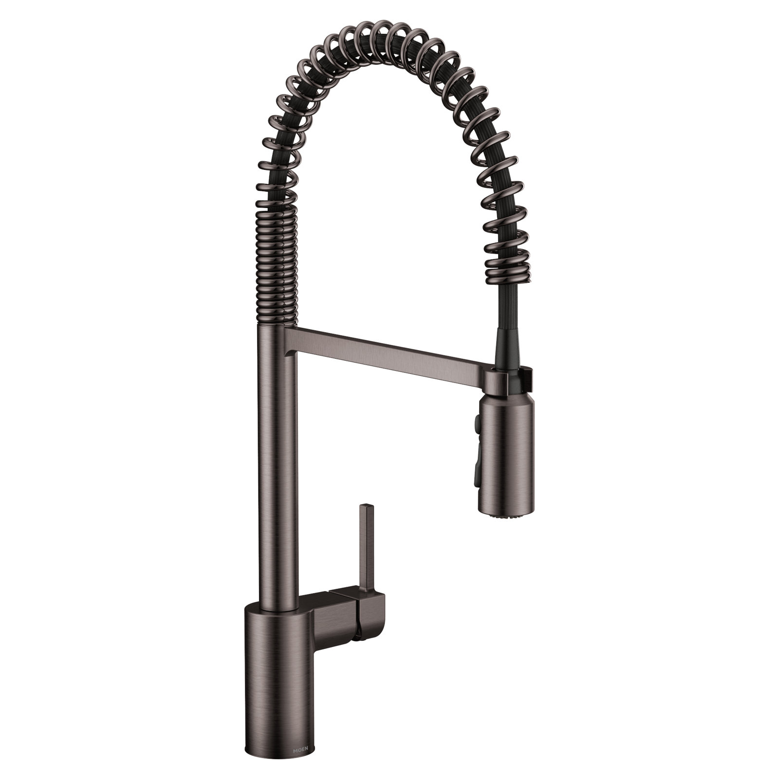 Align Spring Pull-Down Kitchen Faucet, Black Stainless
