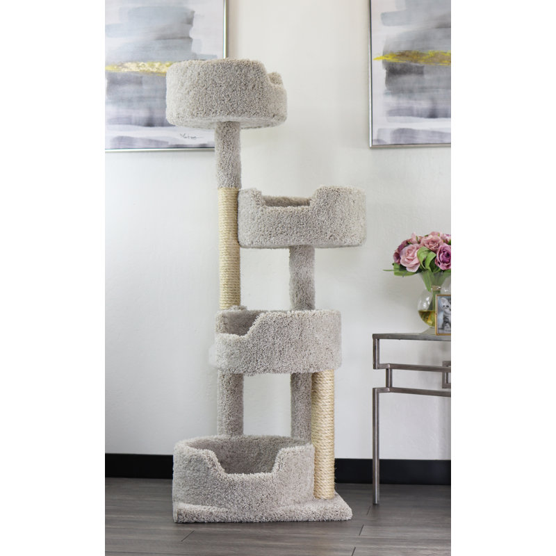New Cat Condos Cat Condo with Enclosed House for Large & Multi-Cat Homes