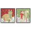 Cozy Christmas Kitty, ensemble de 2 impressions sur toile-145439353-145439345-145439242