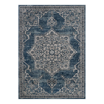 Weingartner Abstract Blue/Gray Area Rug