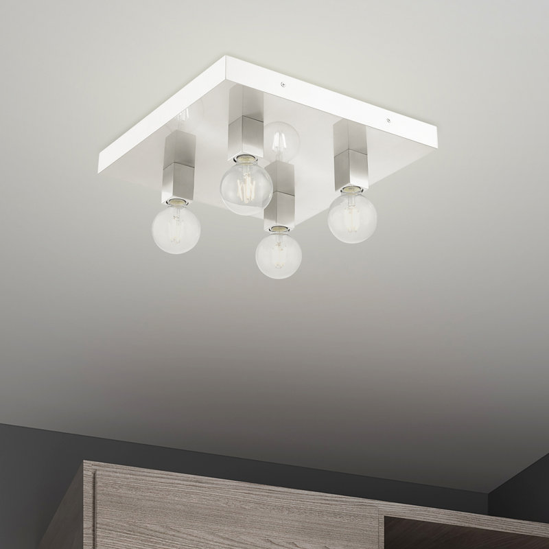 Plafonnier encastré 16 po 4 lumières Sol