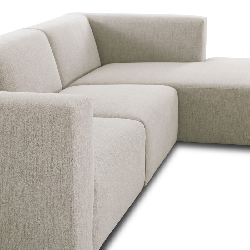 Lawndale 3PC LAF Sectional W/ Ottoman-Napa Sandstone, Right Hand Facing