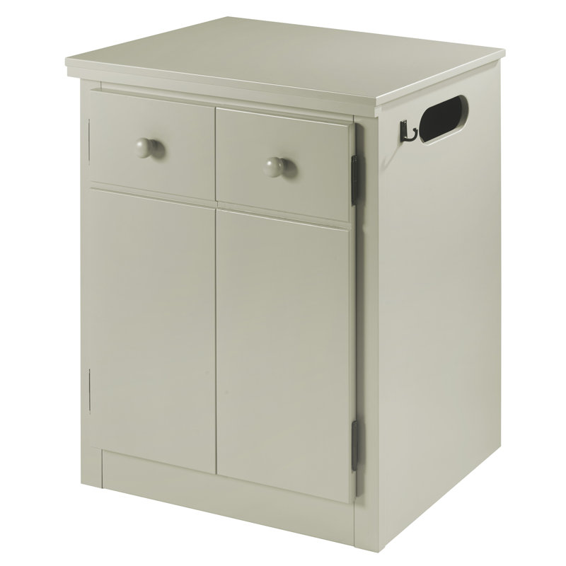Dror 23.75'' W Solid Wood Nightstand, Gray