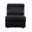 Canapé modulaire inclinable électrique en cuir respirant de 6 pièces de 20 po avec repose-tête réglable, console de rangement, lumières DEL, microphone et rangement latéral-131206131