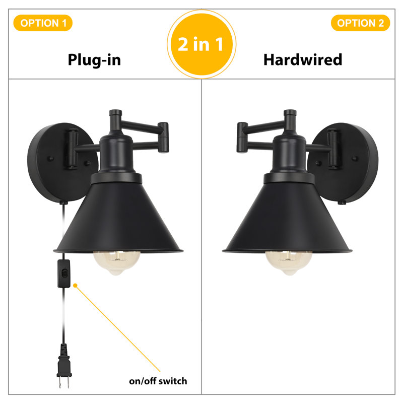Tijera Plug-in Swing Arm Sconce