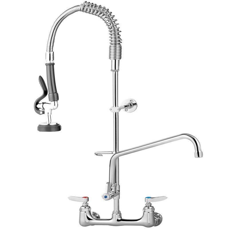 Robinet de cuisine rétractable à poignée double