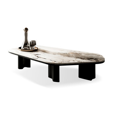 Picture Color Sintered Stone Pentagon Coffee Table