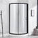 OVE Decors Breeze Premium 33 in. Round Shower Kit w/ Clear, Base