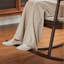 Chaise berçante de salon en bois massif