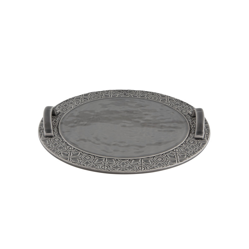 Rua Nova Earthenware Tray, Anthracite