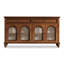 Buffet Vintage Farmhouse en bois massif avec portes en verre arquées