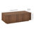 Paxton 48" Low Profile Coffee Table with Solid Base in Satin Walnut | Contemporary Center Table for Living Room-487350335