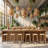 71 Inch Large Stationery Kitchen Island with Double Door Storage Cabinet