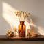 Ensemble de 6 petits vases ambrés, vases vintage en verre pour centres de table, bougeoirs, fleurs séchées, décor rustique pour mariage et intérieur
