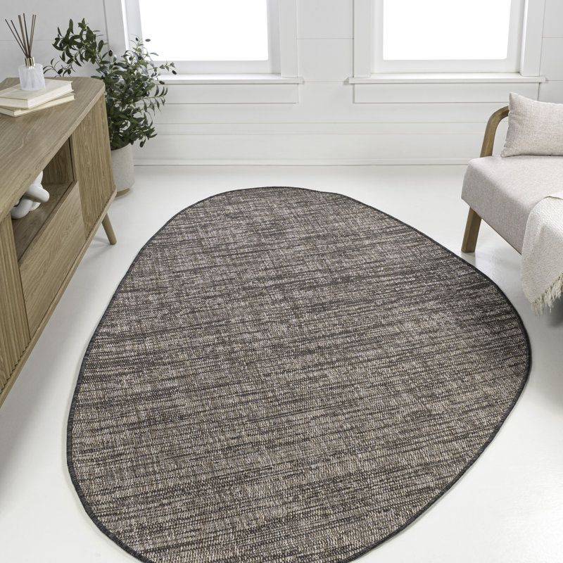 Tapis intérieur / extérieur Omid, Nouveauté 6 pi 7 po x 9 pi 6 po