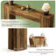 Table basse rustique, console robuste, table de couloir en bois