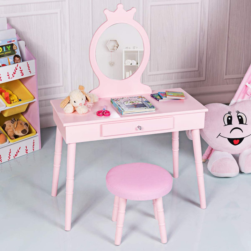 Demopolis Kids Vanity Set with Mirror