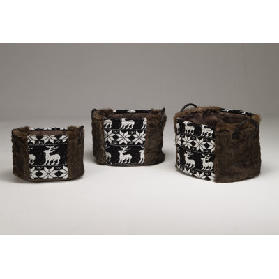 The Seasonal Aisle Fabric Decorative Basket