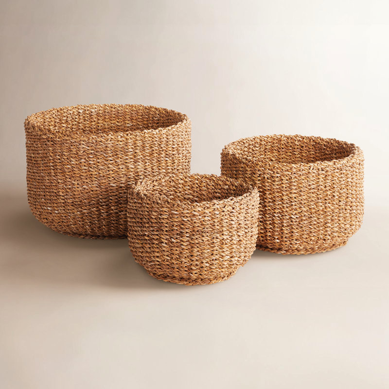 Charton Handmade Seagrass Decorative Basket Set