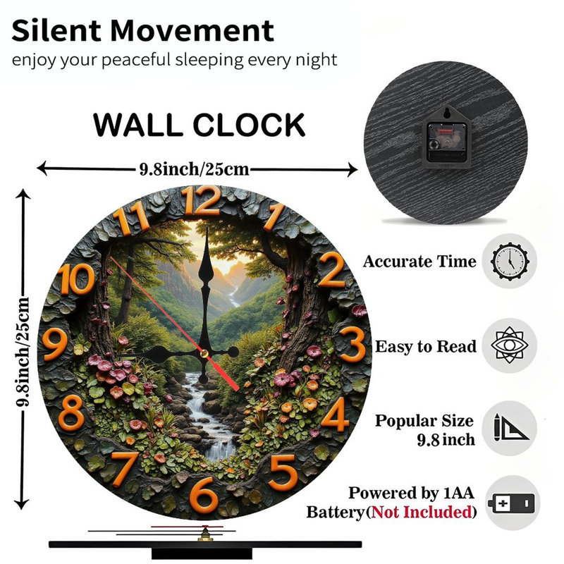 Horloge murale Nature
