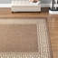 Tapis brun / crème à imprimé animal-1544160627