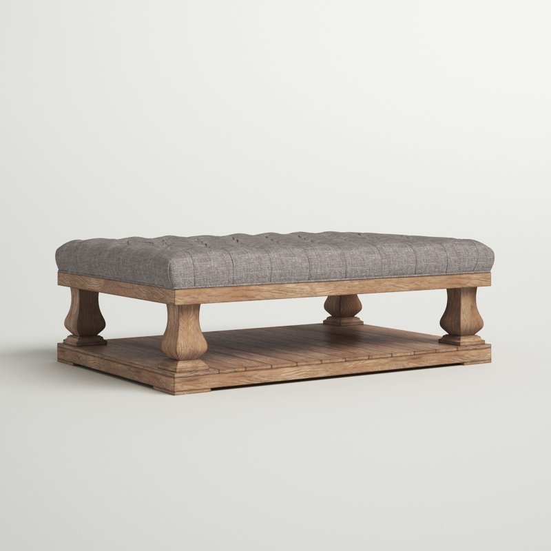 Table basse avec rangement Gowans, Gris