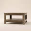 Table basse carrée 31,3 "avec rangement Weddel Basilico