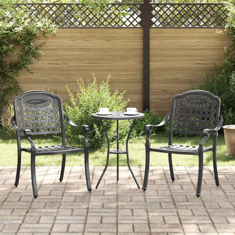 Patio Dining Armchair, Black
