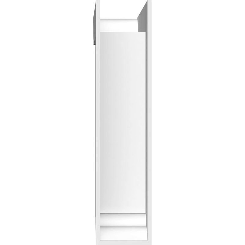 Support standard en PVC de qualité architecturale avec extrémités traditionnelles, H 22 po x l 5 po x P 16 po