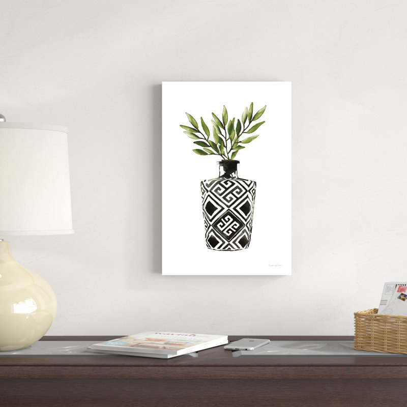 Vases géométriques III - vert, H 18 po x l 12 po