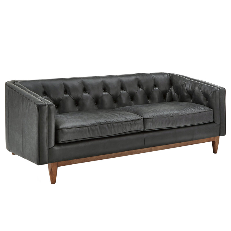 Hornsea 81'' Leather Sofa