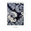Tapis floral noir / gris-16339827