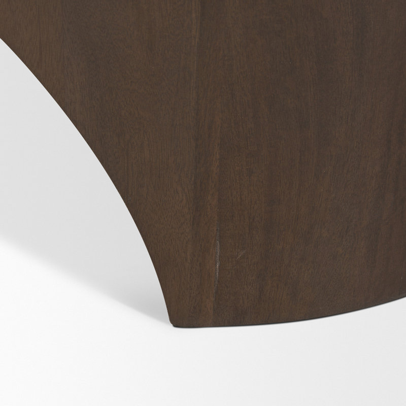 Shima Oval Coffee Table, Dark Brown