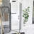 30"X 72" Pivot Shower Door, Matte Black Aluminum Frame, Half Frame ,1/4" Tempered Glass Explosion Proof Film,Stainless Steel Handle